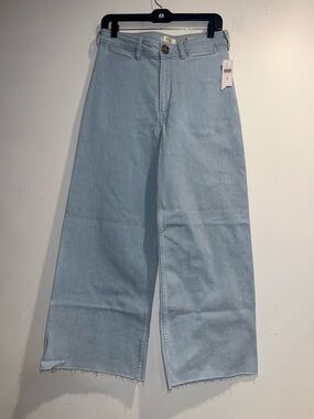 MAEVE The Ettie high rise cropped wide leg jeans NWT